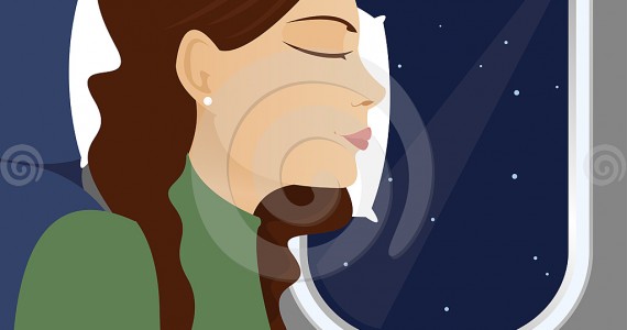 sleeping in plane
