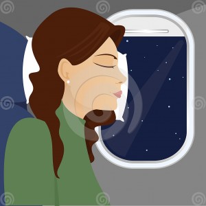 sleeping in plane